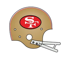 San Francisco 49ers logo, archive record 1964 · 49ers Helmet