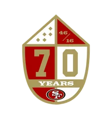 San Francisco 49ers logo, archive record 2016 · 49ers Anniversary