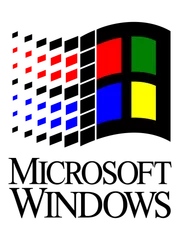 Microsoft logo, archive record 1992 · Microsoft Windows