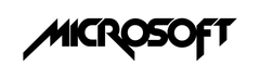 Microsoft logo, archive record 1980