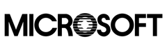 Microsoft logo, archive record 1982
