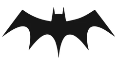 Batman logo, archive record 1958 · Top Wings Inverted Curved Shaped Batman