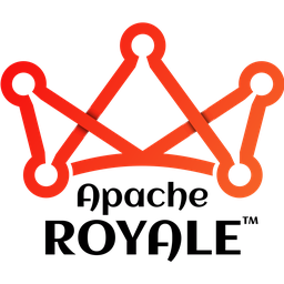 Apache Royale logo, archive record From the press kit