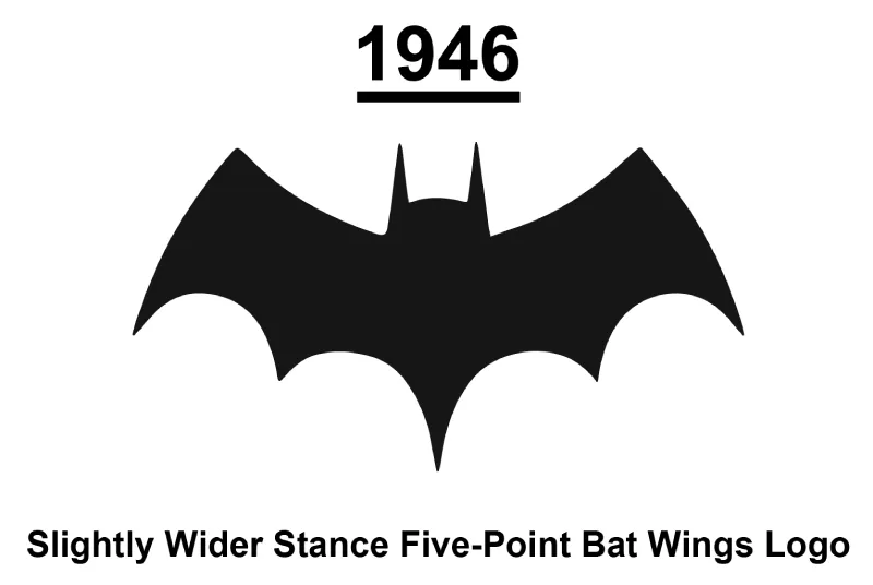 1946 Batman Logo With Wider Stance