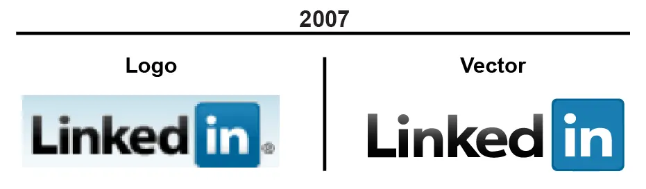 2007 Linkedin Logo Vector and PNG