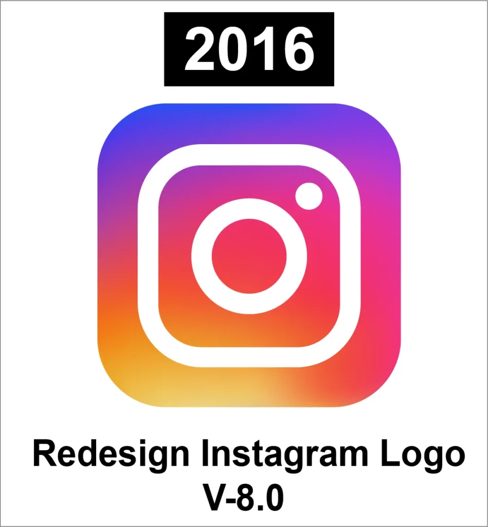 2016 Redesign Instagram Logo V-8