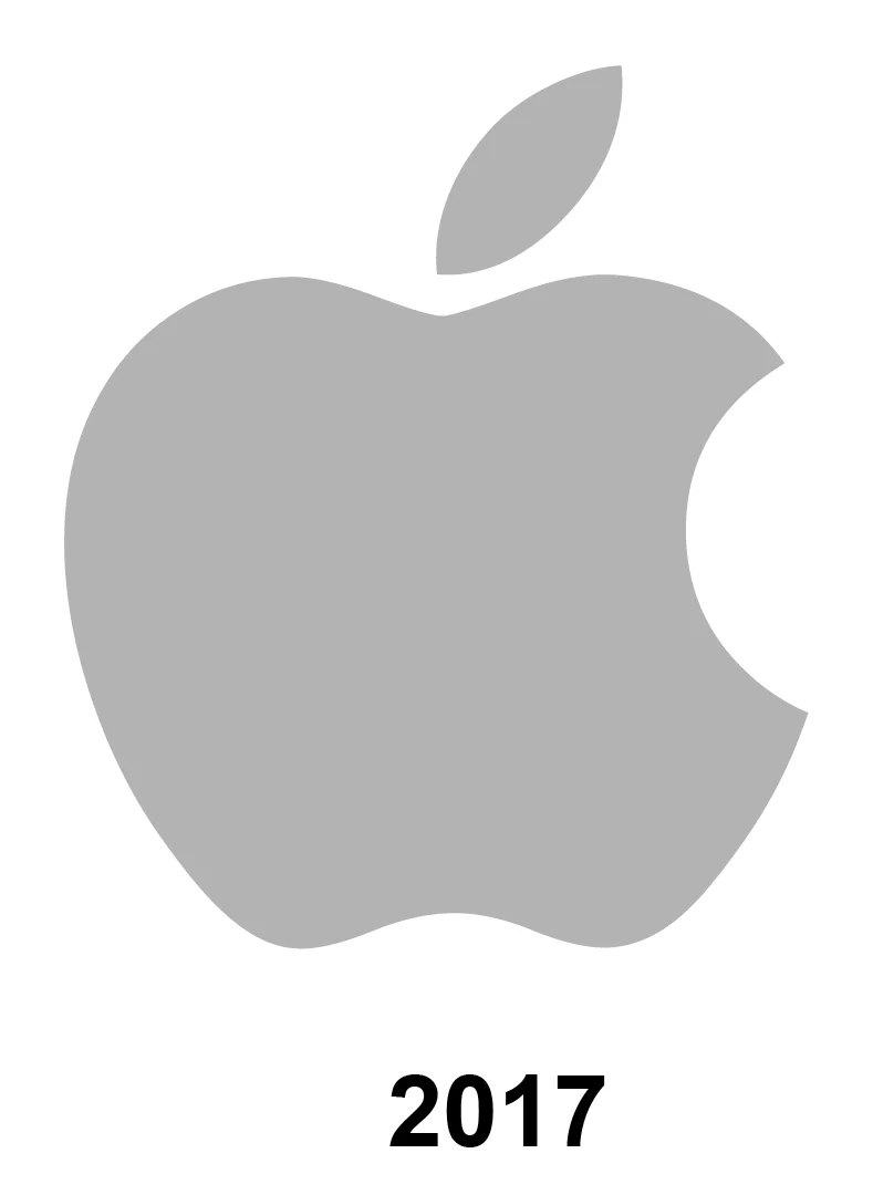 Apple Logo Evolution 2017