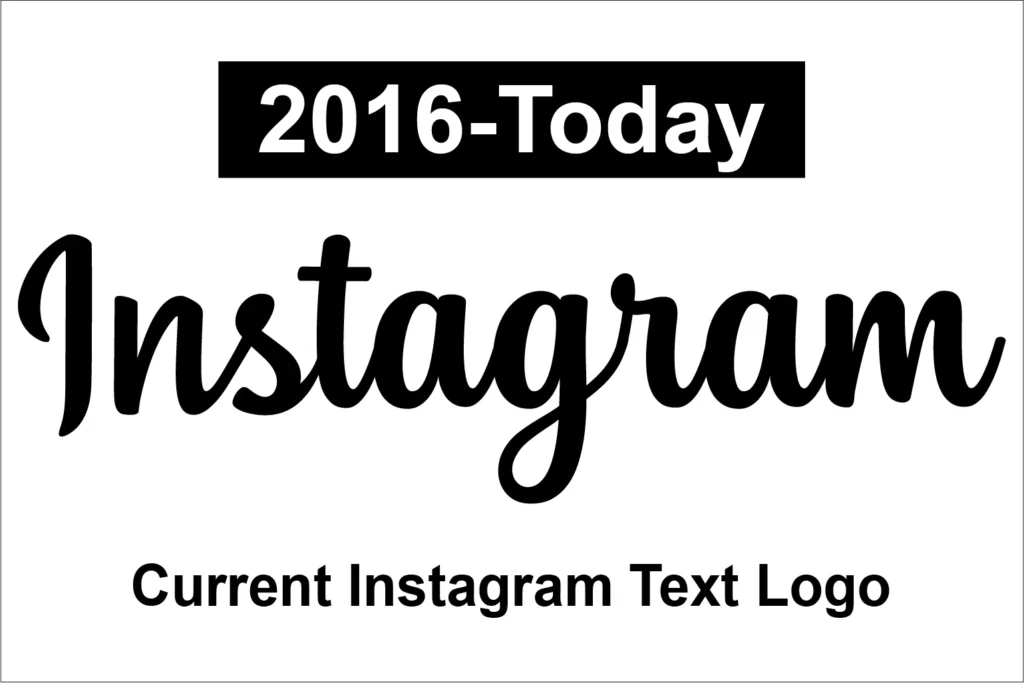 Current Instagram Text Logo 2023