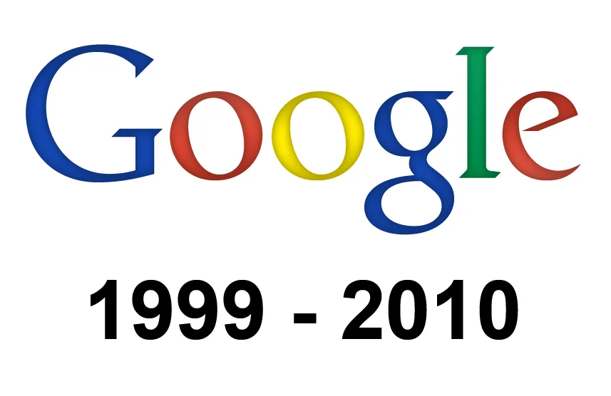 Goolge Logo Evolution 1999