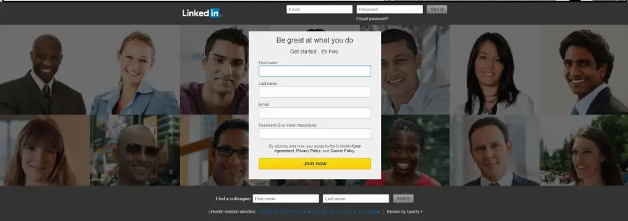 LinkedIn 2016 logo homepage