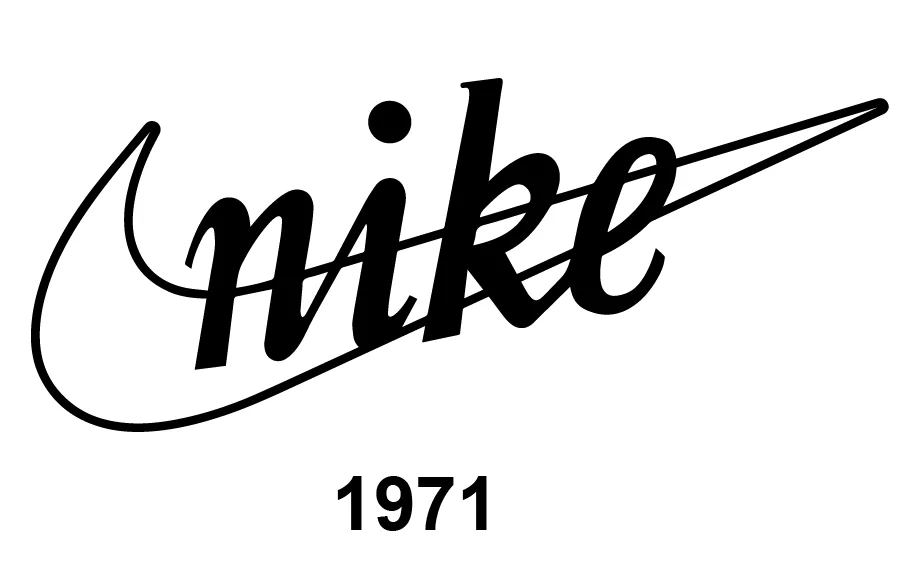 Nike Logo Evolution 1971