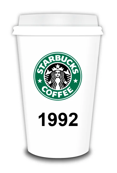 Starbucks Logo Evolution 1992