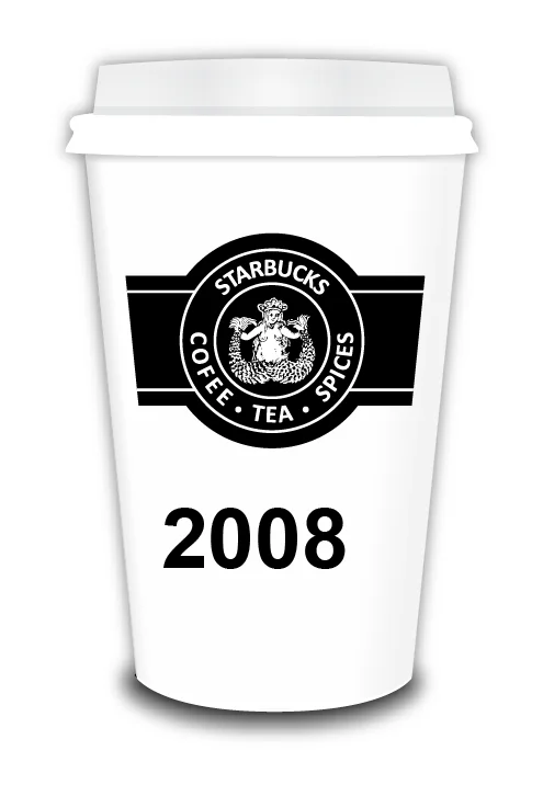 Starbucks Logo Evolution 2008