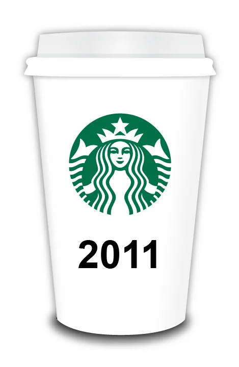 Starbucks Logo Evolution 2011