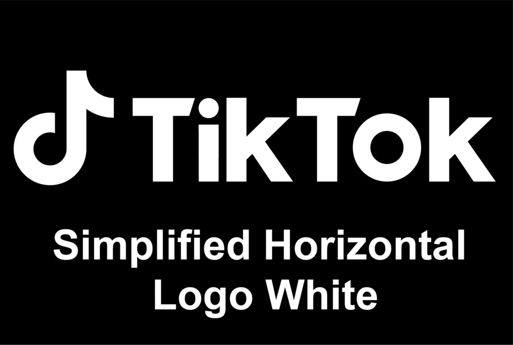 TikTok Horizontal Simplified White Logo