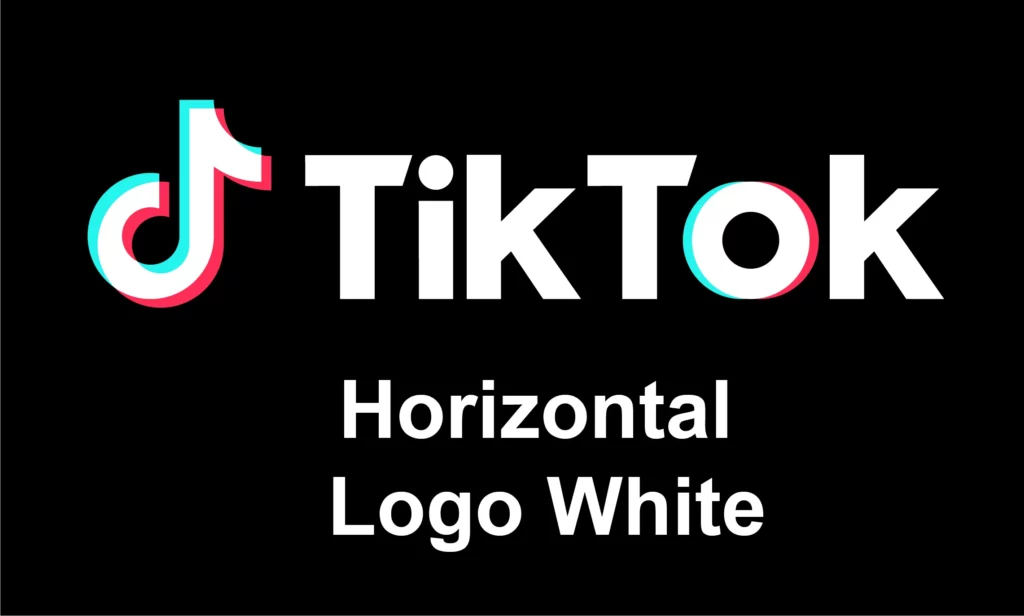 TikTok Horizontal White Logo