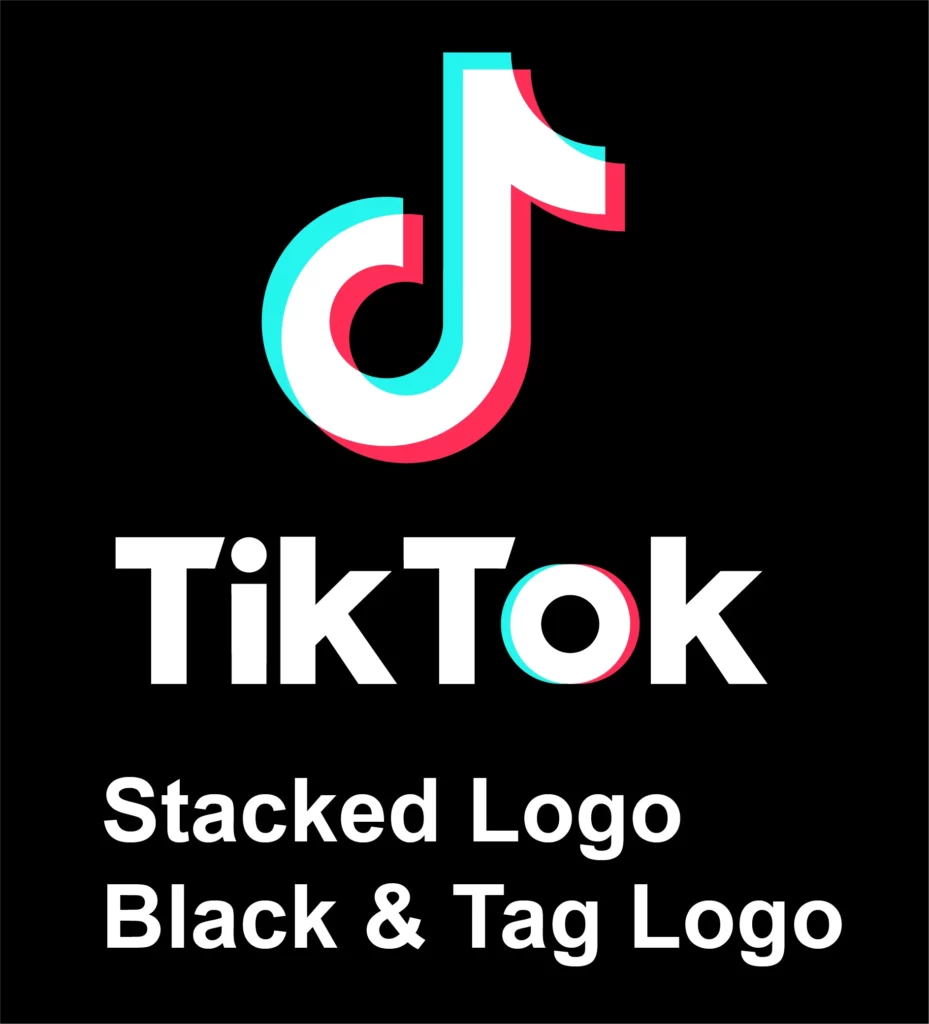 TikTok Stacked White Logo