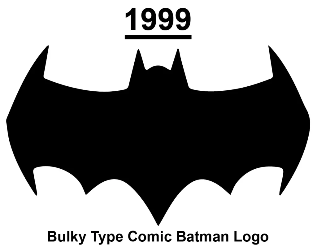 bulky type comic batman logo 1999 png