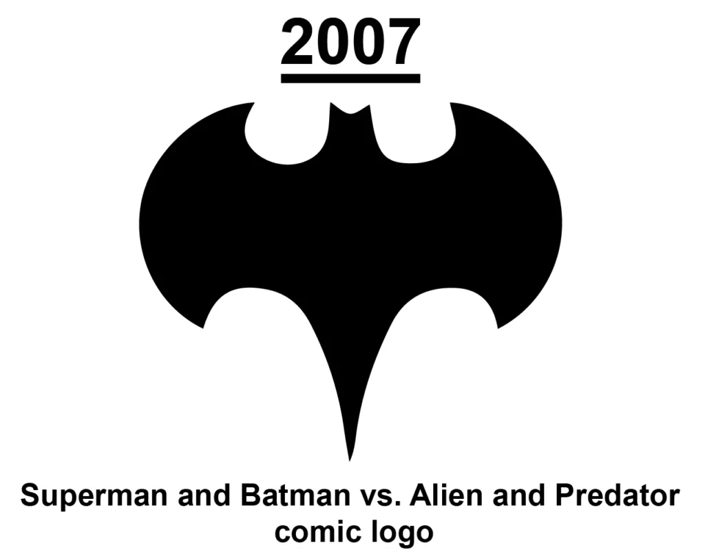 superman batman vs alien predator comic logo 2007 png