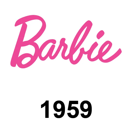 Barbie Logo Evolution 1959