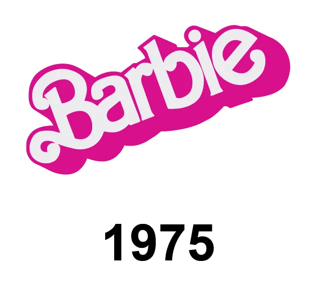 Barbie Logo Evolution 1975