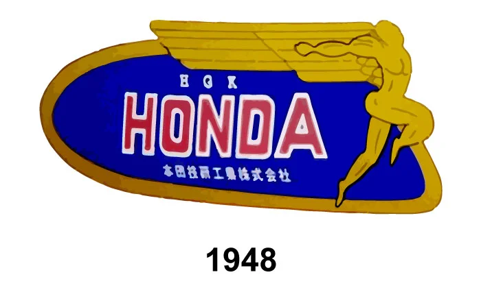 Honda Motorcycle Logo Evolution 1948