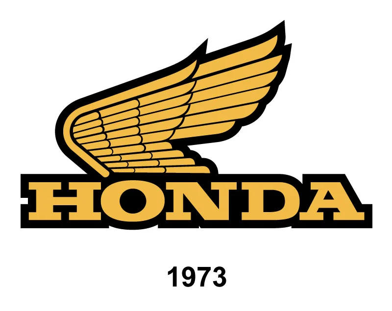 Honda Motorcycle Logo Evolution 1973