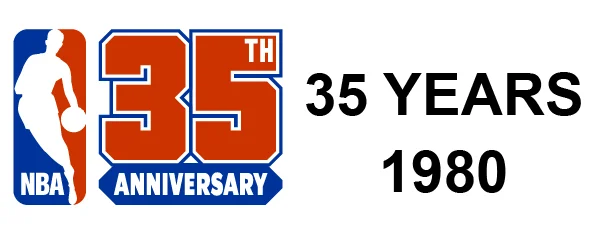 NBA Anniversary Logo 1980