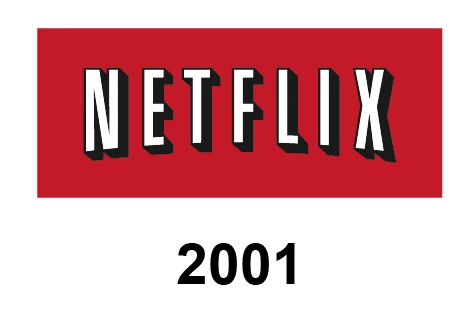 Netflix Logo Evolution 2001