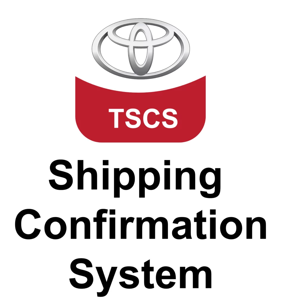 TOYOTA Apps Logo Shipping Confirmation System