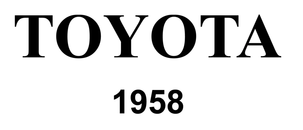 TOYOTA Logo 1958