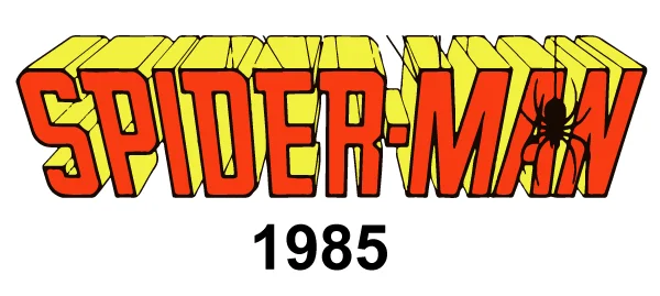 Spiderman Wordmark Logo 1985