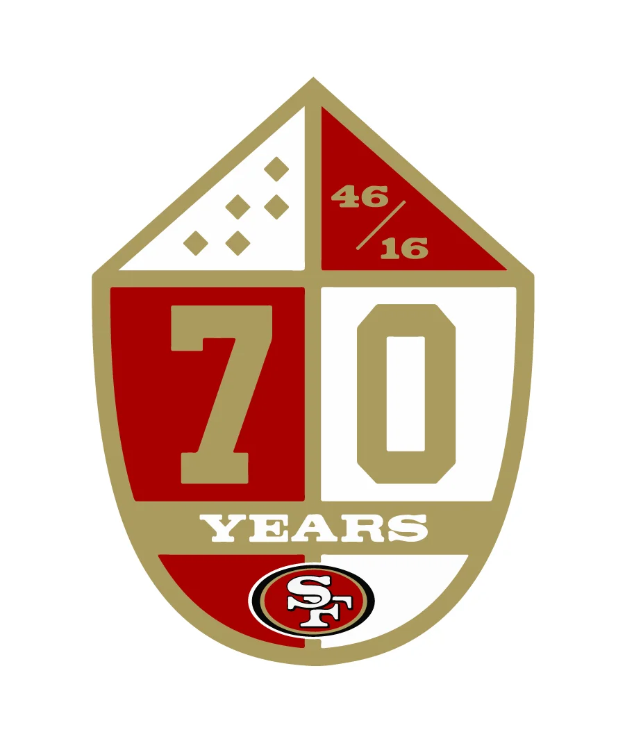 49ERS Anniversary Logo 2016