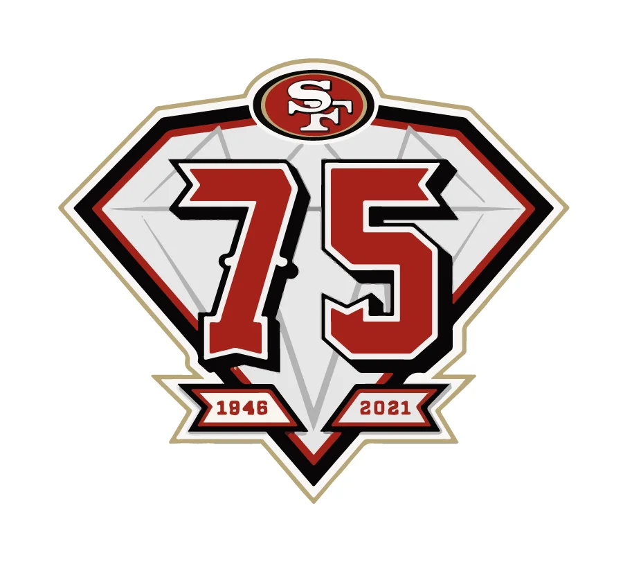 49ERS Anniversary Logo 2021