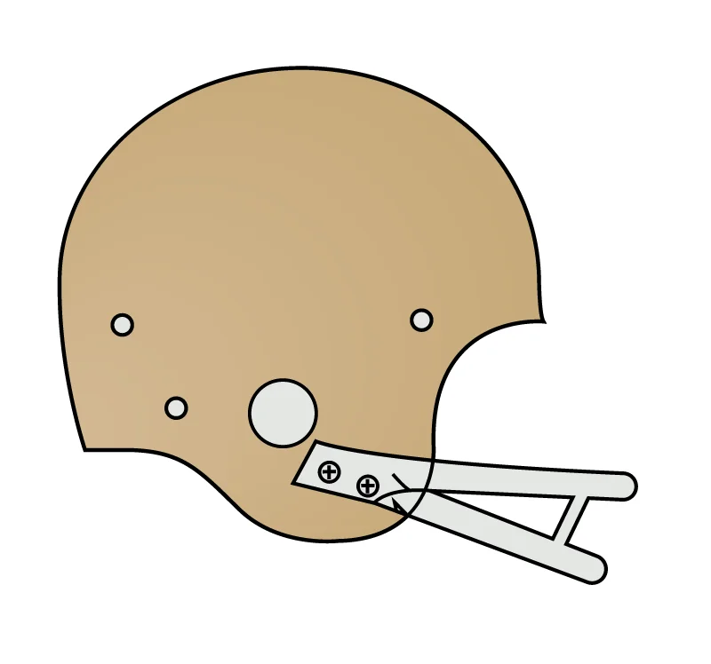 49ERS Helmet Logo 1958