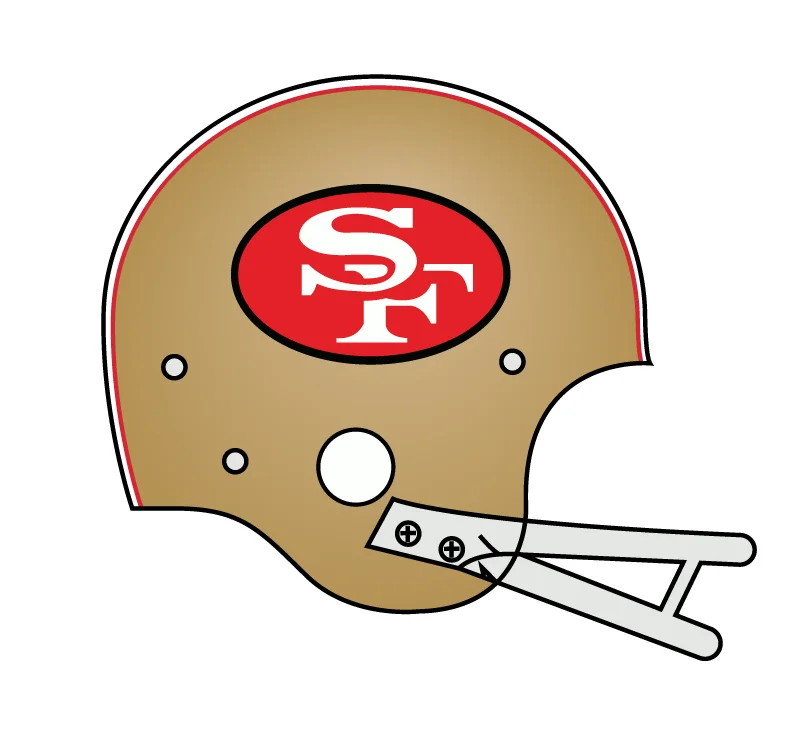 49ERS Helmet Logo 1964