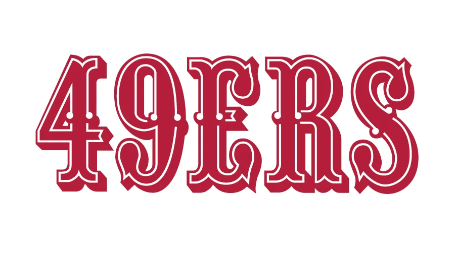 49ERS Wordmark Logo 1972