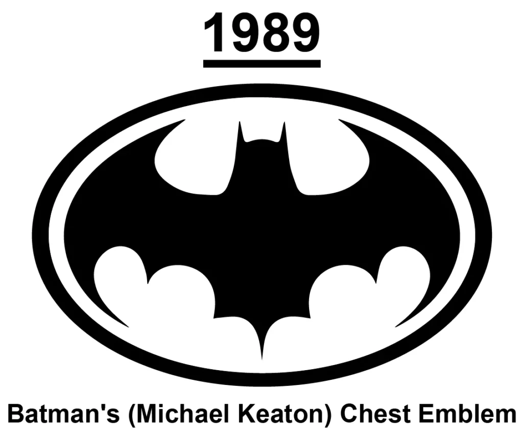 batmans michael keaton chest emblem 1989 png